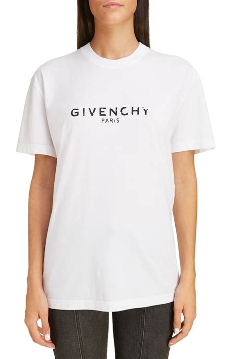 givenchy distressed tee|givenchy graphic tee.